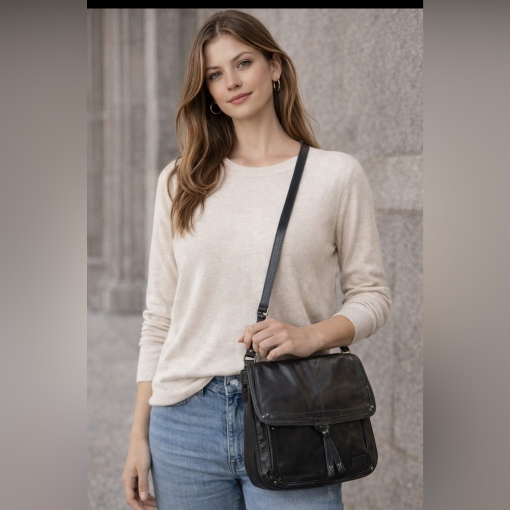 The Sak Black Crossbody Leather Bag